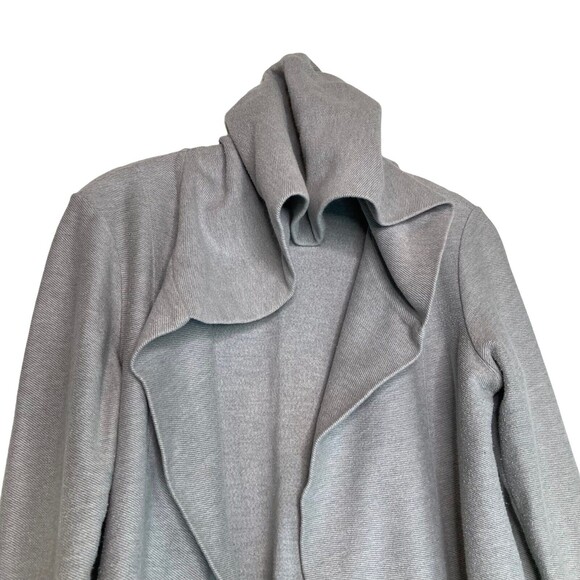 James Perse Standard French Terry Open Cardigan Jacket Size 2 (Medium) Draped - Picture 5 of 13